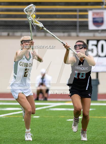 Thumbnail 1 in Charlotte Catholic vs. Cardinal Gibbons (NCHSAA 4A Final) photogallery.