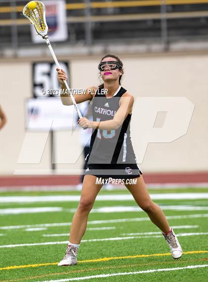 Thumbnail 1 in Charlotte Catholic vs. Cardinal Gibbons (NCHSAA 4A Final) photogallery.