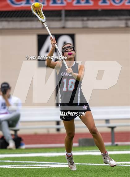 Thumbnail 2 in Charlotte Catholic vs. Cardinal Gibbons (NCHSAA 4A Final) photogallery.