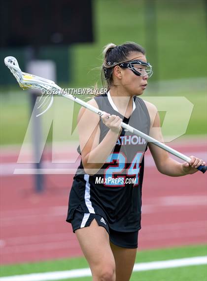 Thumbnail 2 in Charlotte Catholic vs. Cardinal Gibbons (NCHSAA 4A Final) photogallery.