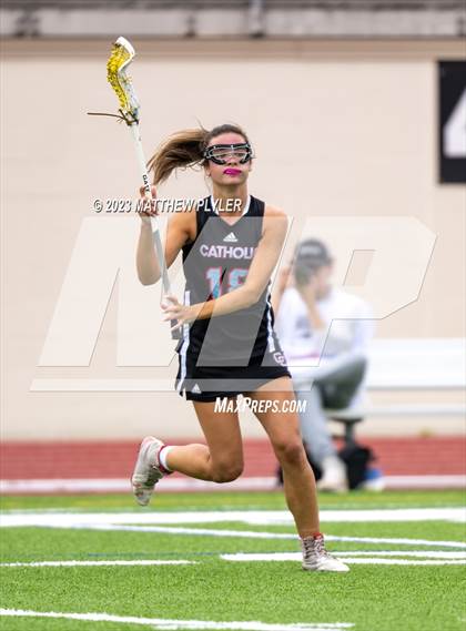 Thumbnail 1 in Charlotte Catholic vs. Cardinal Gibbons (NCHSAA 4A Final) photogallery.