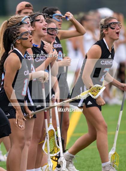 Thumbnail 3 in Charlotte Catholic vs. Cardinal Gibbons (NCHSAA 4A Final) photogallery.