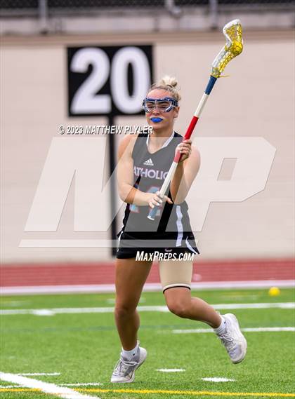 Thumbnail 3 in Charlotte Catholic vs. Cardinal Gibbons (NCHSAA 4A Final) photogallery.