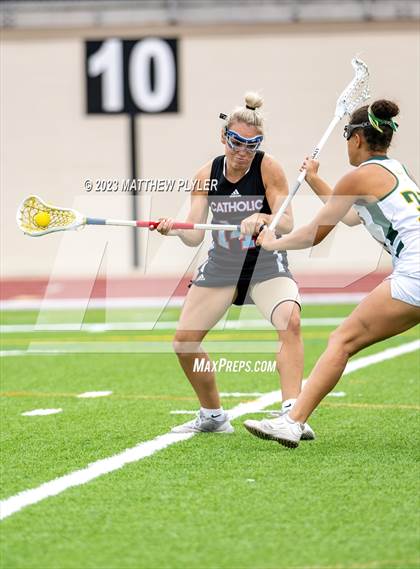 Thumbnail 1 in Charlotte Catholic vs. Cardinal Gibbons (NCHSAA 4A Final) photogallery.