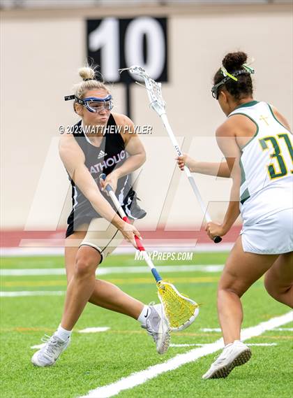 Thumbnail 2 in Charlotte Catholic vs. Cardinal Gibbons (NCHSAA 4A Final) photogallery.