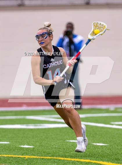 Thumbnail 2 in Charlotte Catholic vs. Cardinal Gibbons (NCHSAA 4A Final) photogallery.