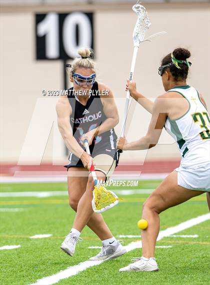 Thumbnail 3 in Charlotte Catholic vs. Cardinal Gibbons (NCHSAA 4A Final) photogallery.