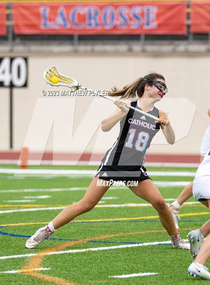 Thumbnail 2 in Charlotte Catholic vs. Cardinal Gibbons (NCHSAA 4A Final) photogallery.