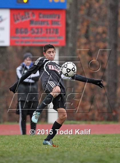 Thumbnail 2 in Bacon Academy vs Valley Regional (CIAC Class M 2nd Round) photogallery.
