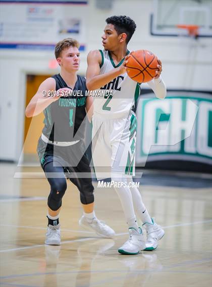 Thumbnail 2 in Thousand Oaks vs  Granada Hills Charter (Ed Baker invitational)  photogallery.