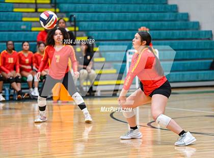 Thumbnail 2 in Caldwell vs Stafford (UIL Volleyball 4A D2 Bi-District) photogallery.