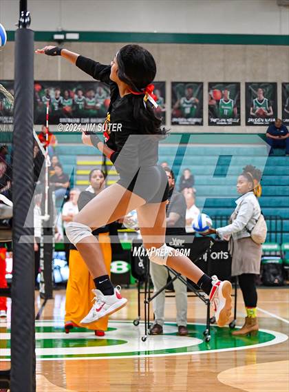 Thumbnail 2 in Caldwell vs Stafford (UIL Volleyball 4A D2 Bi-District) photogallery.