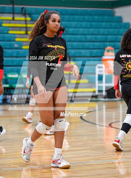 Thumbnail 2 in Caldwell vs Stafford (UIL Volleyball 4A D2 Bi-District) photogallery.