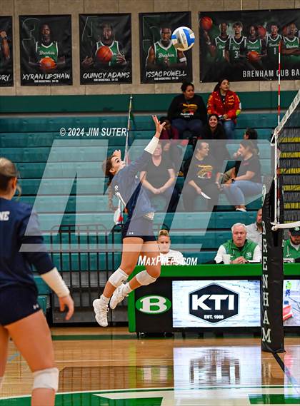 Thumbnail 2 in Caldwell vs Stafford (UIL Volleyball 4A D2 Bi-District) photogallery.