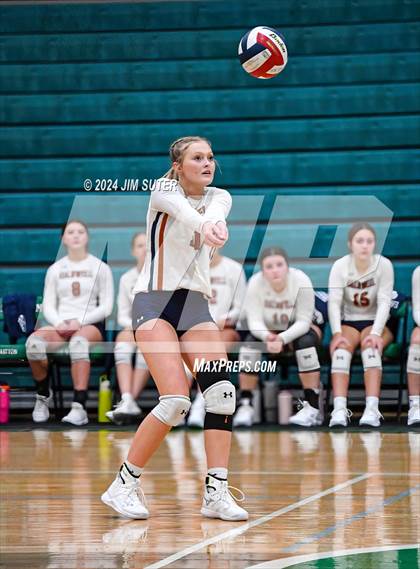 Thumbnail 2 in Caldwell vs Stafford (UIL Volleyball 4A D2 Bi-District) photogallery.