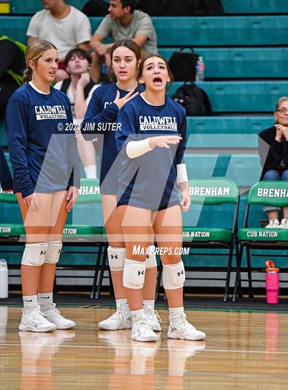 Thumbnail 1 in Caldwell vs Stafford (UIL Volleyball 4A D2 Bi-District) photogallery.