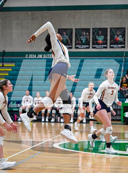 Thumbnail 3 in Caldwell vs Stafford (UIL Volleyball 4A D2 Bi-District) photogallery.
