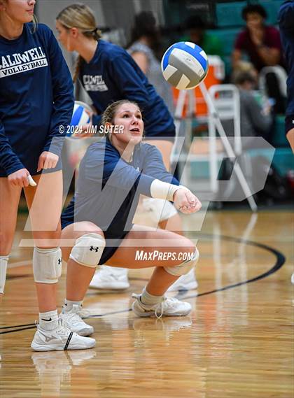 Thumbnail 2 in Caldwell vs Stafford (UIL Volleyball 4A D2 Bi-District) photogallery.