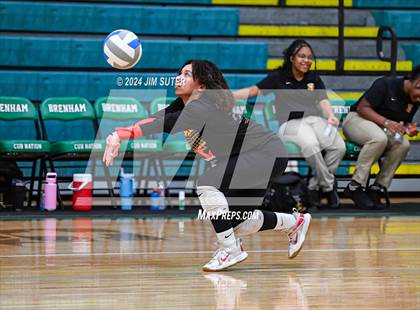 Thumbnail 3 in Caldwell vs Stafford (UIL Volleyball 4A D2 Bi-District) photogallery.