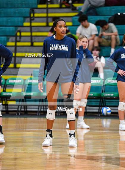 Thumbnail 2 in Caldwell vs Stafford (UIL Volleyball 4A D2 Bi-District) photogallery.
