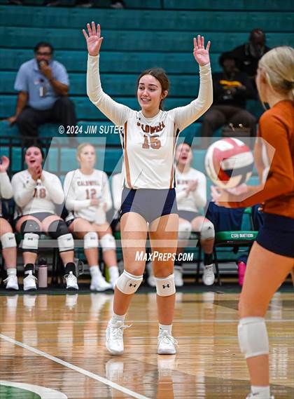 Thumbnail 1 in Caldwell vs Stafford (UIL Volleyball 4A D2 Bi-District) photogallery.