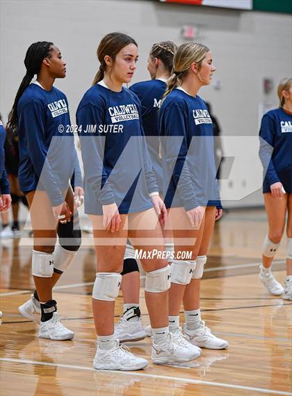 Thumbnail 3 in Caldwell vs Stafford (UIL Volleyball 4A D2 Bi-District) photogallery.