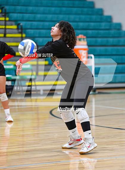Thumbnail 2 in Caldwell vs Stafford (UIL Volleyball 4A D2 Bi-District) photogallery.