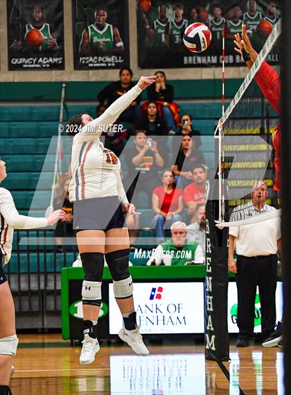 Thumbnail 3 in Caldwell vs Stafford (UIL Volleyball 4A D2 Bi-District) photogallery.