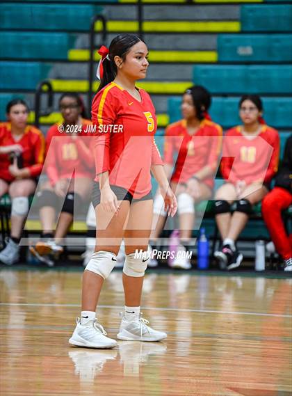 Thumbnail 1 in Caldwell vs Stafford (UIL Volleyball 4A D2 Bi-District) photogallery.