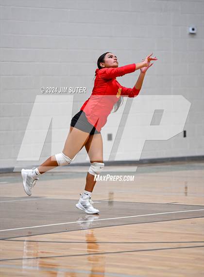 Thumbnail 2 in Caldwell vs Stafford (UIL Volleyball 4A D2 Bi-District) photogallery.