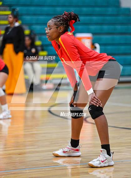Thumbnail 2 in Caldwell vs Stafford (UIL Volleyball 4A D2 Bi-District) photogallery.