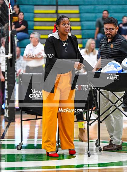 Thumbnail 2 in Caldwell vs Stafford (UIL Volleyball 4A D2 Bi-District) photogallery.