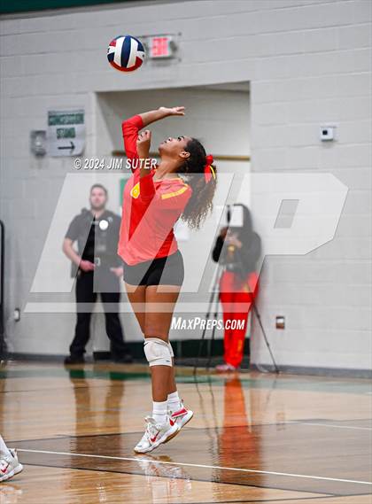 Thumbnail 2 in Caldwell vs Stafford (UIL Volleyball 4A D2 Bi-District) photogallery.