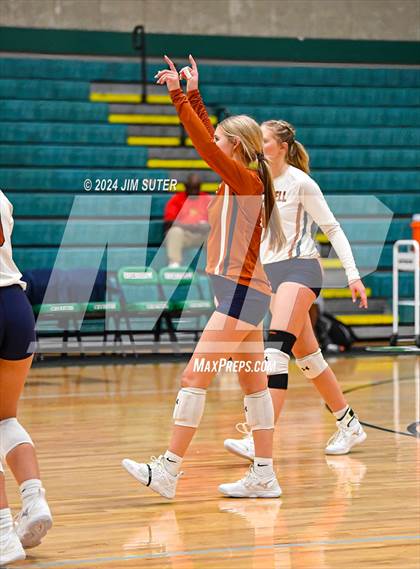 Thumbnail 1 in Caldwell vs Stafford (UIL Volleyball 4A D2 Bi-District) photogallery.