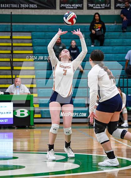 Thumbnail 3 in Caldwell vs Stafford (UIL Volleyball 4A D2 Bi-District) photogallery.