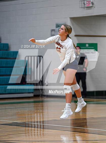Thumbnail 2 in Caldwell vs Stafford (UIL Volleyball 4A D2 Bi-District) photogallery.