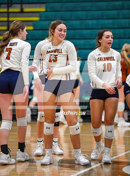 Thumbnail 1 in Caldwell vs Stafford (UIL Volleyball 4A D2 Bi-District) photogallery.