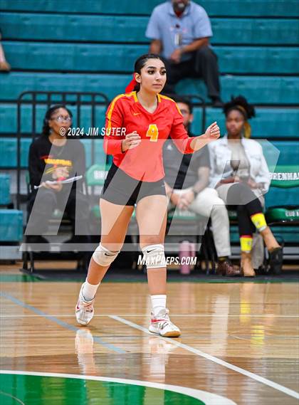 Thumbnail 3 in Caldwell vs Stafford (UIL Volleyball 4A D2 Bi-District) photogallery.