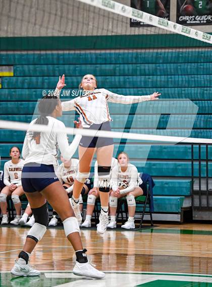 Thumbnail 1 in Caldwell vs Stafford (UIL Volleyball 4A D2 Bi-District) photogallery.