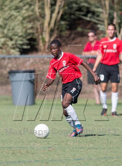 Thumbnail 3 in Athens Drive vs. Wesleyan Christian Academy (NCSCA Kick Off Classic) photogallery.