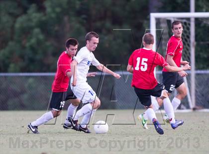 Thumbnail 2 in Athens Drive vs. Wesleyan Christian Academy (NCSCA Kick Off Classic) photogallery.
