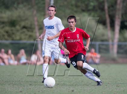 Thumbnail 2 in Athens Drive vs. Wesleyan Christian Academy (NCSCA Kick Off Classic) photogallery.
