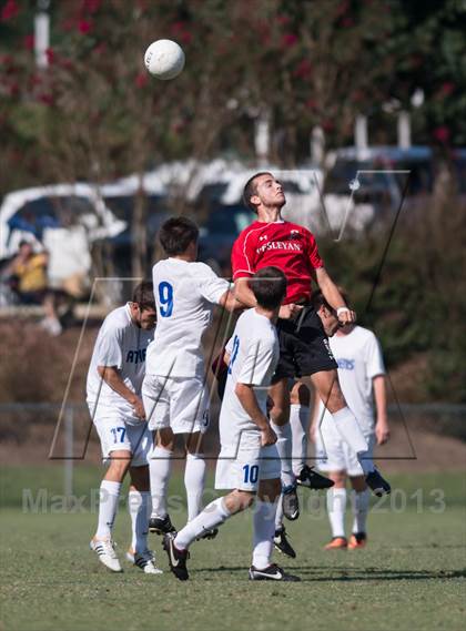 Thumbnail 3 in Athens Drive vs. Wesleyan Christian Academy (NCSCA Kick Off Classic) photogallery.