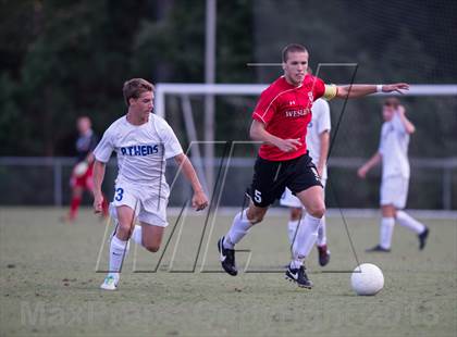 Thumbnail 3 in Athens Drive vs. Wesleyan Christian Academy (NCSCA Kick Off Classic) photogallery.