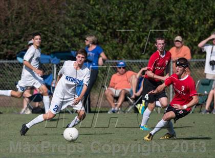 Thumbnail 1 in Athens Drive vs. Wesleyan Christian Academy (NCSCA Kick Off Classic) photogallery.