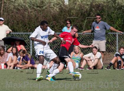 Thumbnail 3 in Athens Drive vs. Wesleyan Christian Academy (NCSCA Kick Off Classic) photogallery.