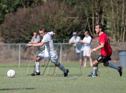 Thumbnail 2 in Athens Drive vs. Wesleyan Christian Academy (NCSCA Kick Off Classic) photogallery.