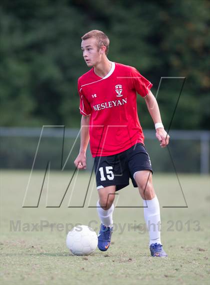 Thumbnail 3 in Athens Drive vs. Wesleyan Christian Academy (NCSCA Kick Off Classic) photogallery.