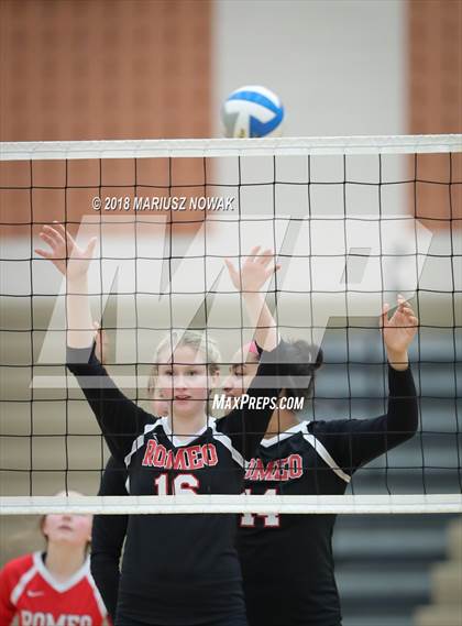 Thumbnail 2 in Romeo @ Adams (MHSAA District Playoff) photogallery.