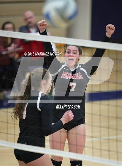 Thumbnail 3 in Romeo @ Adams (MHSAA District Playoff) photogallery.